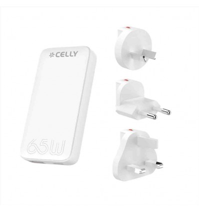 TCTRAVELUNI65W - 65W Universal GaN Wall Charger Multiplug