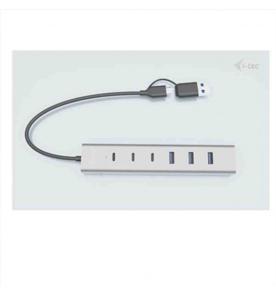 HUB UNIVERSALE USB-C / USB-A di Ricarica a 7 Porte USB: 3x USB-C, 4x USB-A