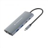 DOCKING STATION 10-in 1 USB 3.2 Gen 1 -- HDMI, 100W USB PD, USB-C 5Gbps x2, USB-A 5Gbps x3, SD, TF/MicroSD, GbE