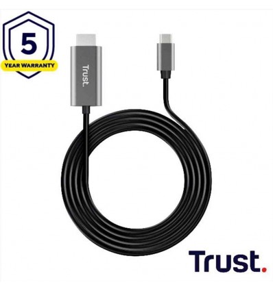ADATTATORE DA USB-C (MASCHIO) A HDMI (MASCHIO) 4K 60HZ TRUST CALYX CAVO - 1,8m