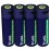 4PZ BATTERIE AA RICARICABILI VIA USB-C - BLU