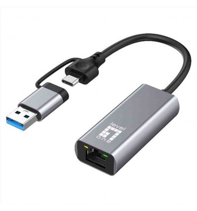 LEVELONE USB-0423 - ADATTATORE DI RETE 2.5 GIGABIT 2-in-1 USB-C/A