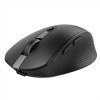 OZAA MOUSE WIRELESS RICARICABILE SILENZIOSO CON DOPPIA CONNESSIONE BT + WL 2,4GHZ - 60% PLASTICA RICICLATA - NERO
