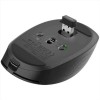 OZAA MOUSE WIRELESS RICARICABILE SILENZIOSO CON DOPPIA CONNESSIONE BT + WL 2,4GHZ - 60% PLASTICA RICICLATA - NERO