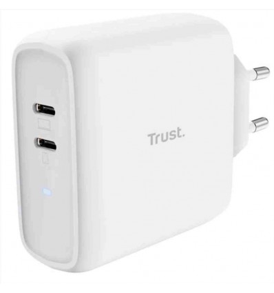 MAXO CARICABATTERIE DA 65 W CON DUE PORTE USB-C - BIANCO EU