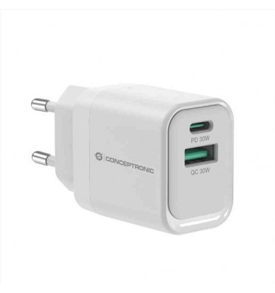 CARICATORE PD USB 2-PORTE da 33W GaN, 1x USB-C, 1x USB-A, QC 3.0, PPS, PD 3.0