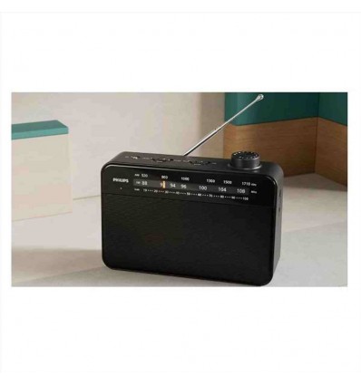 RADIO AM/FM ANALOGICA A BATTERIE/CA (NERO)