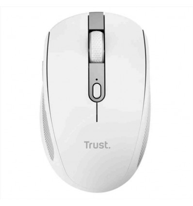 OZAA MOUSE WIRELESS RICARICABILE SILENZIOSO CON DOPPIA CONNESSIONE BT + WL 2,4GHZ - 60% PLASTICA RICICLATA - BIANCO