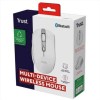 OZAA MOUSE WIRELESS RICARICABILE SILENZIOSO CON DOPPIA CONNESSIONE BT + WL 2,4GHZ - 60% PLASTICA RICICLATA - BIANCO