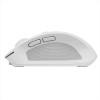 OZAA MOUSE WIRELESS RICARICABILE SILENZIOSO CON DOPPIA CONNESSIONE BT + WL 2,4GHZ - 60% PLASTICA RICICLATA - BIANCO