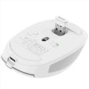 OZAA MOUSE WIRELESS RICARICABILE SILENZIOSO CON DOPPIA CONNESSIONE BT + WL 2,4GHZ - 60% PLASTICA RICICLATA - BIANCO
