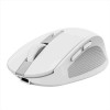OZAA MOUSE WIRELESS RICARICABILE SILENZIOSO CON DOPPIA CONNESSIONE BT + WL 2,4GHZ - 60% PLASTICA RICICLATA - BIANCO