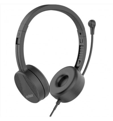 NILOX TECH - Cuffia USB con microfono rotante e controllo volume