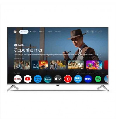 50 UHD 4K QLED FRAMELESS SMART GOOGLE TV HARMAN KARDON - SILVER