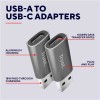 CALYX CONFEZIONE DA 2 ADATTATORI USB-A A USB-C - GRIGIO
