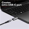 CALYX CONFEZIONE DA 2 ADATTATORI USB-A A USB-C - GRIGIO