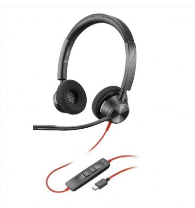 Poly Blackwire 3320 con connettore USB-C + adattatore USB-C/A