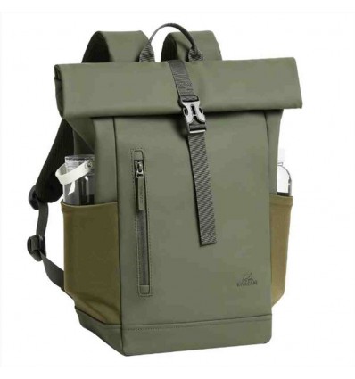 ZAINO ROLL TOP EDEN ECO 14/15 OLIVE GREEN