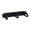 EQUIP - PANNELLO GESTIONE CAVI PER MONTAGGIO RACK 10" 1U, Nero