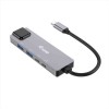 EQUIP - ADATTATORE MULTIFUNZIONALE 5 in 1 USB 3.2 Gen 1, 2,5GbE, 2x USB-A, 1x USB-C, USB-C, 100W USB PD, Alluminio