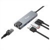 EQUIP - ADATTATORE MULTIFUNZIONALE 5 in 1 USB 3.2 Gen 1, 2,5GbE, 2x USB-A, 1x USB-C, USB-C, 100W USB PD, Alluminio