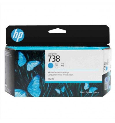 Cartuccia di inchiostro ciano HP DesignJet 738 da 130 ml
