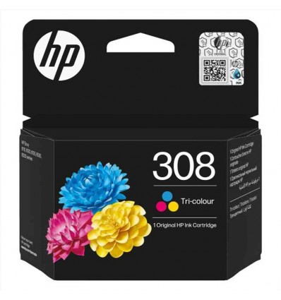 Cartuccia di inchiostro in tricromia originale HP 308