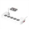 MULTIPRESA BOX 5 SCHUKO + 3 USB + CHARGER