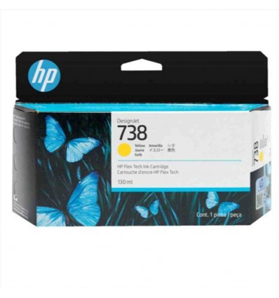 Cartuccia di inchiostro giallo HP DesignJet 738 da 130 ml