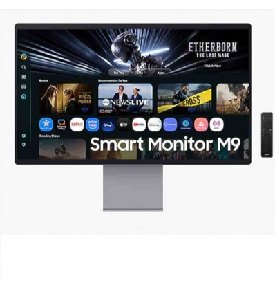 S32FM900 Smart Monitor, UHD QD-OLED con USB-C, Webcam, Speaker e Telecomando