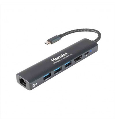 HDKC-PD220 USB-C PD 100W - 3xUSB 3.0 + LAN + HDMI 4K