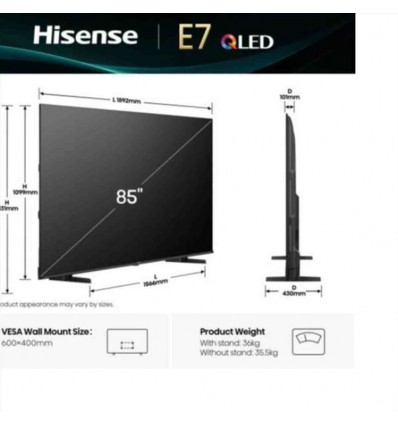 85 E79Q QLED 4K UHD SMART VIDAA
