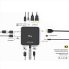 DOCK USB-C TRIPLO Monitor 1xDP, 2x HDMI, PD 100W