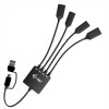 HUB USB-C/USB-A CAVO Flessibile 4 porte (2x USB-C, 2x USB-A)