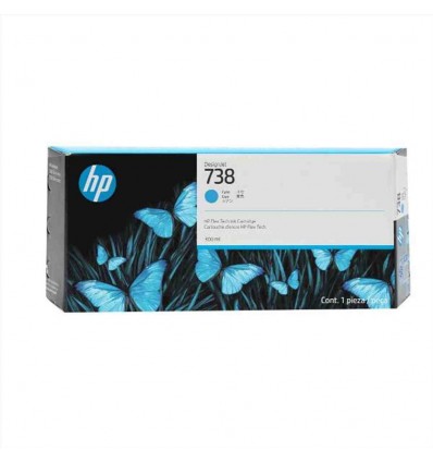 Cartuccia di inchiostro ciano HP 738 DesignJet da 300 ml