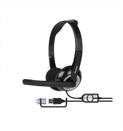 HHEADMUS-CX CUFFIA CON MICROFONO E TELECOMANDO USB-A + USB-C