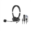 HHEADM-UJX RENOVA CUFFIA BI-AURALE CON MIC. USB-A + USB-C + JACK 3.5mm + TELECOMANDO