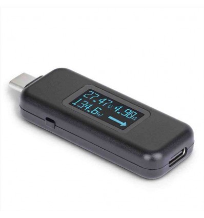 Multimetro Digitale USB-C, Misuratore di Tensione e Corrente