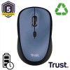 MOUSE WIRELESS SILENZIOSO - 1600DPI - PLASTICA RICICLATA 83% - DURATA BATTERIA 12 MESI - TRUST YVI+ - DARK BLU