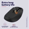 MOUSE WIRELESS SILENZIOSO - 1600DPI - PLASTICA RICICLATA 83% - DURATA BATTERIA 12 MESI - TRUST YVI+ - DARK BLU
