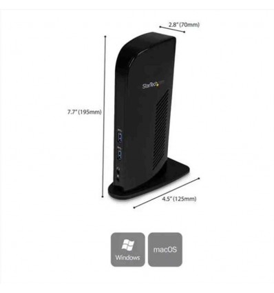 DOCKING STATION USB 3.0 a doppio monitor HDMI DVI
