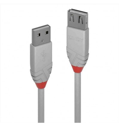 PROLUNGA USB 2.0 TIPO A GRIGIO, 5M