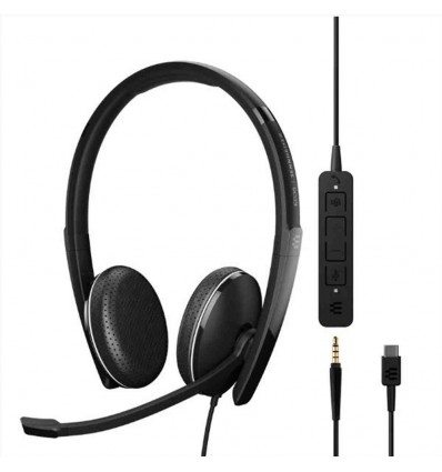 ADAPT 165T USB II, USB-C e Jack 3,5 mm, Cuffia stereo con microfono, certificata Microsoft Teams