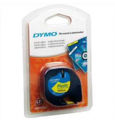 Nastro DYMO LT in plastica 12mmx4mt - Giallo