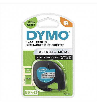 Nastro DYMO LT in metallo 12mmx4mt - Argento