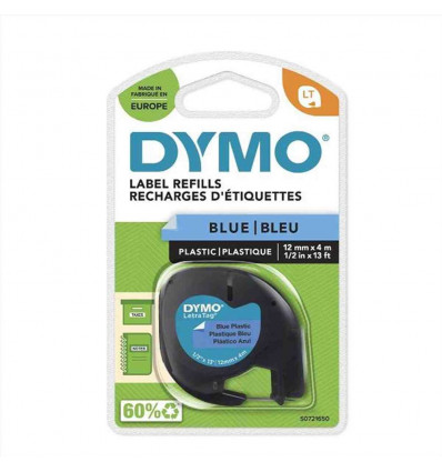Nastro DYMO LT in plastica 12mmx4mt - Blu