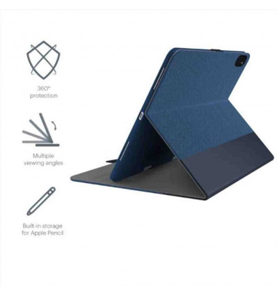 Custodia TekView con porta Apple pencil per iPad 10.9" & Pro 11'' (2021 2020 2018) - Blu marino Blu