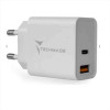 TECHMADE CARICATORE UNIVERSALE TYPE-C + USB 20W FAST CHARGE