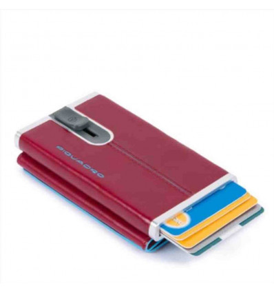 Compact Wallet Piquadro - Blue Square Rosso