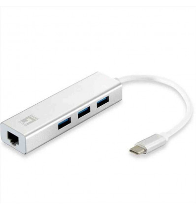 LEVELONE USB-0504 - ADATTATORE DI RETE USB-C GIGABIT+ HUB 3-PORTE USB 3.0